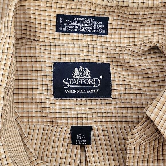 Stafford Men's button-down dress shirt Size 16.5 - Picture 8 of 10
